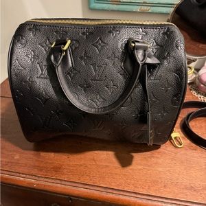 Black Speedy monogram logo 25cm, new, designer.l inspired.